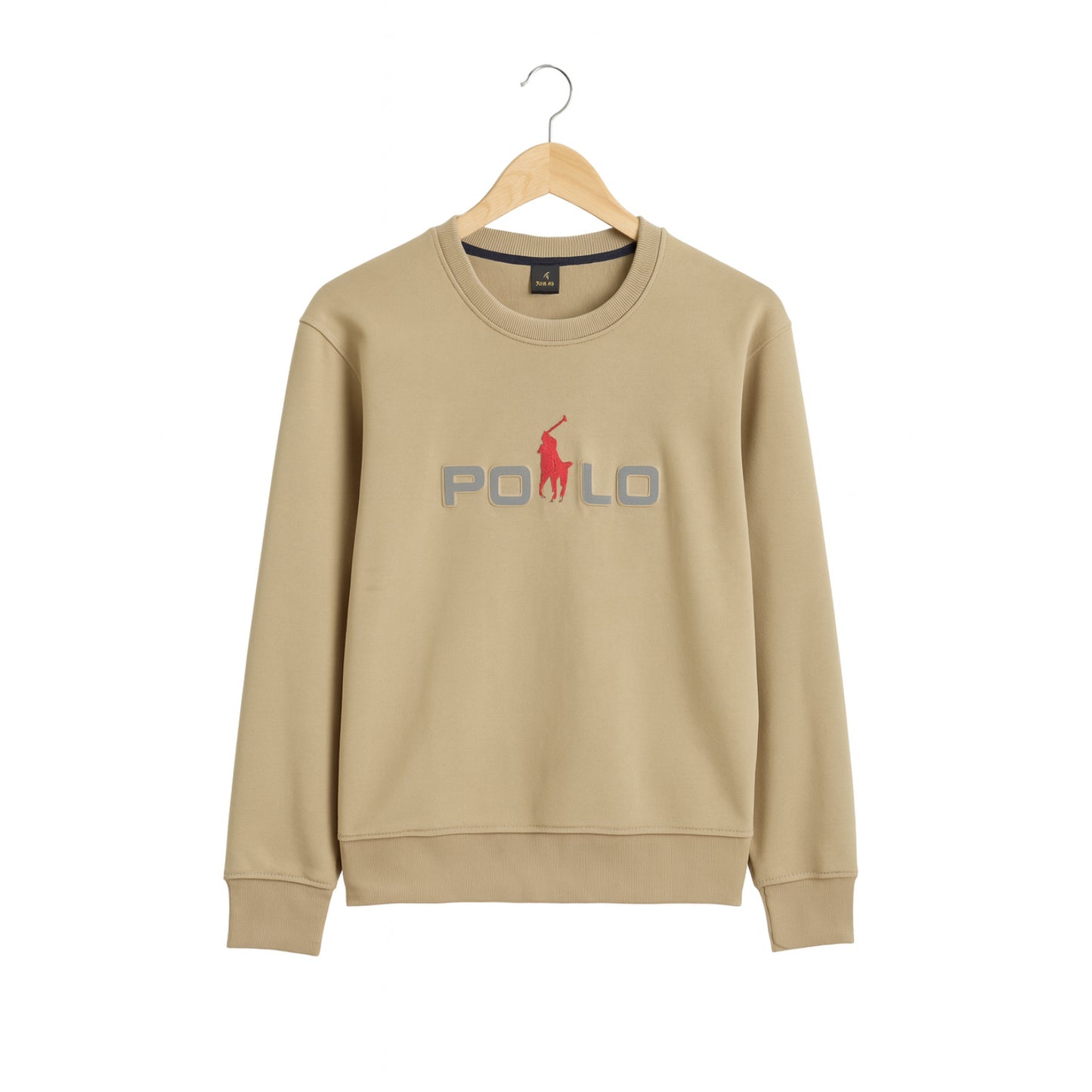 Beige Polo Sweatshirt